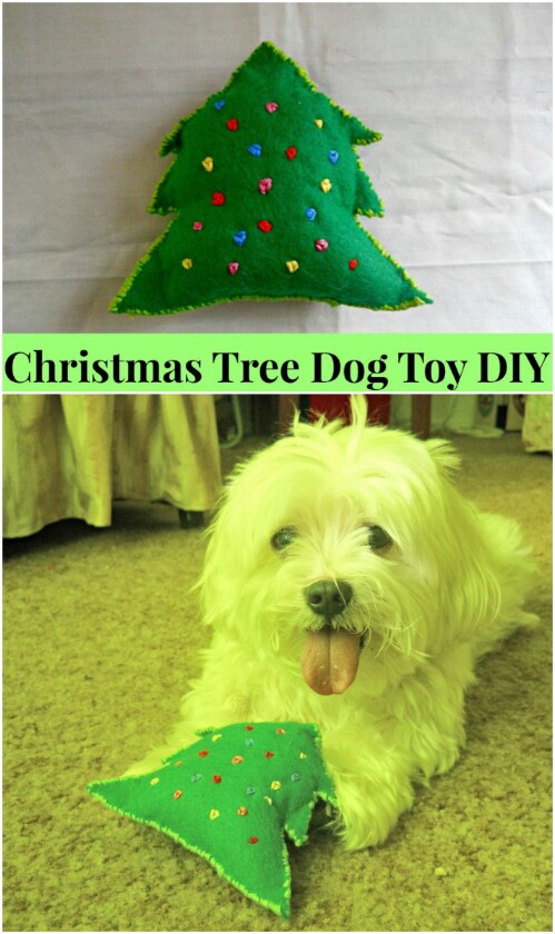 DIY Christmas Dog Chew Toy