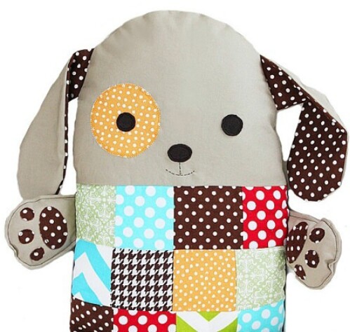 Patchwork Dog Pillow Toy