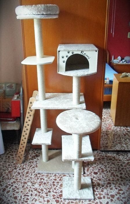 Домик - игровой комплекс для кошки своими руками
