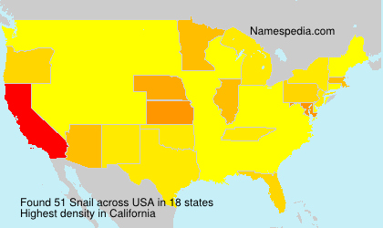 Surname Snail in USA