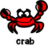 illustration of a cartoon crab
