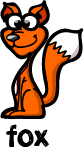 illustration of a cartoon fox