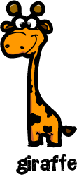 illustration of a cartoon giraffe
