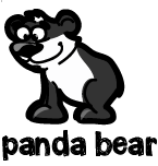 illustration of a cartoon panda bear