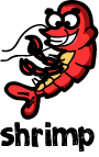 illustration of a cartoon shrimp
